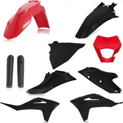 Acerbis plastový full kit sa hodí pre GAS GAS EC250/300/ECF250/350 21 červená/čierna