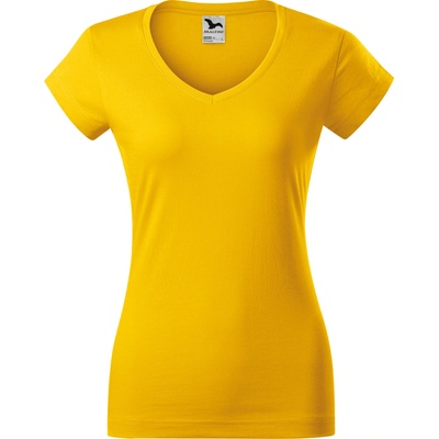 MALFINI Malfini fit v-neck 162 / Дамска тениска с v-образно деколте - жълта s (1620413)