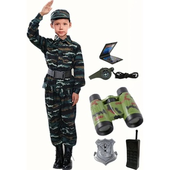 Камуфлажно военно облекло с аксесоари за ръст 120-130 см