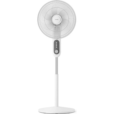 Philips Stand Fan Series 1000 - Powerful & Quiet, 38 dB, Height Adjustable, Tiltable, Oscillation, Timer, White (CX1220/00)