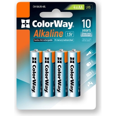 ColorWay Alkaline Power AA 4ks CW-BALR06-4BL
