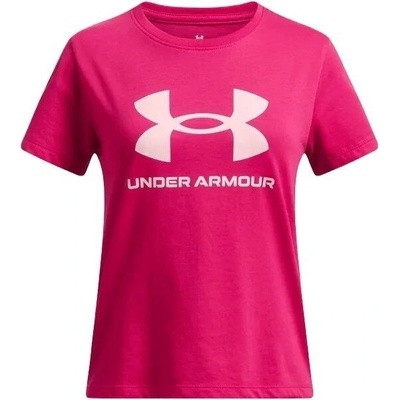 Under Armour BIG LOGO Dívčí triko, růžová, ylg
