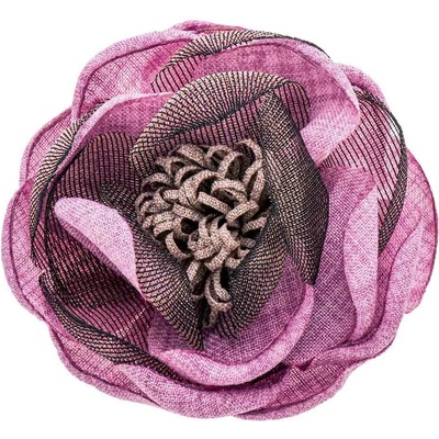 Biju Brož textilní květ fialový 9002077-5