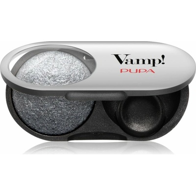 Pupa Milano Vamp! Radiant Baked Eyeshadow dlhotrvajúce žiarivé očné tiene 308 Anthracite Grey wet & dry 1 g