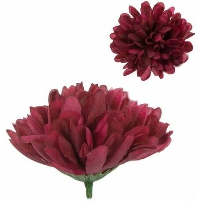 Umelá chryzantéma burgundy 9 cm