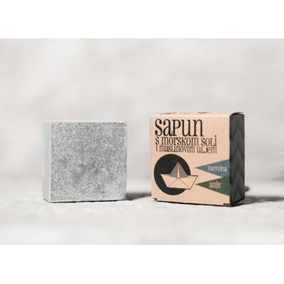 Sapunoteka Soap Sea Salt MintAnise & Charcoal mydlo 115 g