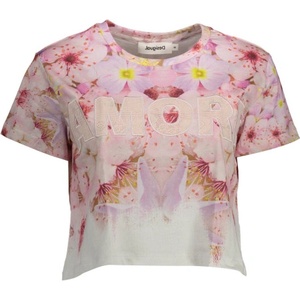 DESIGUAL Дамска тениска с къс ръкав desigual, Цвят Роза (22swtk75_rosa_3021)
