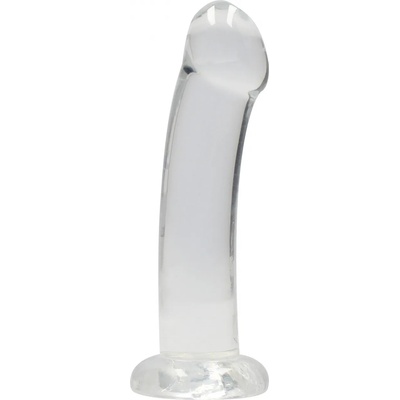 RealRock Smooth Spot Dildo with Suction Cup 17cm Transparent
