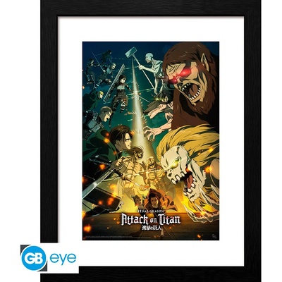 ATTACK ON TITAN - Framed print "S4 key art 3", GBYDCO046