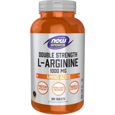 NOW L-Arginine 1000 mg / Double Strength [180 Таблетки]
