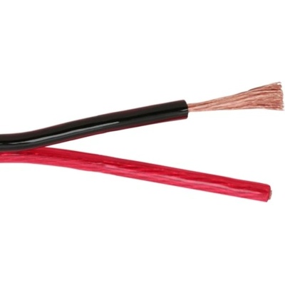 CABLETECH Kábel REPRO. 2x 2,5mm CCA čier-červ 1m
