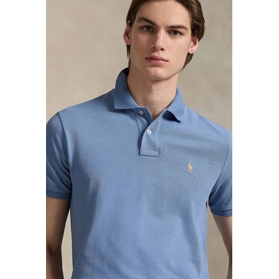 Памучна тениска с яка Polo Ralph Lauren (710680784)