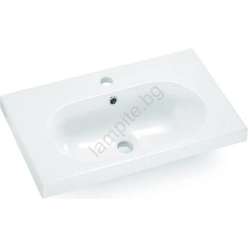 Bathco 0516 - Вграден умивалник ICE 60x35 cm смола/bял (BO0025)