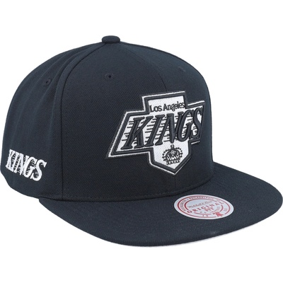 Mitchell & Ness Los Angeles Kings Evergreen Black White Snapback Vntg