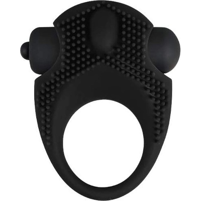 X Fun Вибриращ пенис ринг със сменяеми батерии "sexsale black bot