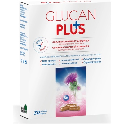 Naturprodukt doplňky stravy Glucan plus 30 kapslí