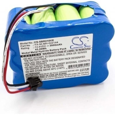 VHBW xRobot XR210/XR510/KV8, připojení kabelem 3000 mAh