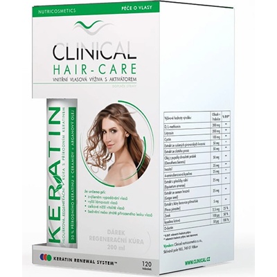 Clinical Hair-Care toboliek 120 + keratin 4 měs. kúra 100 ml
