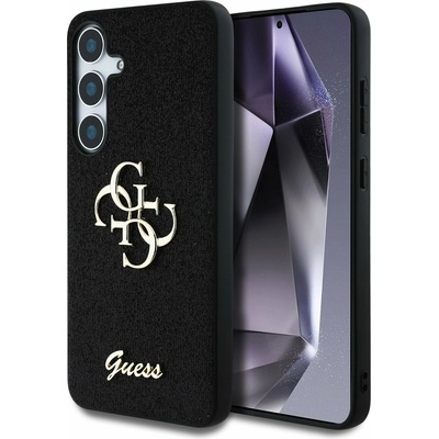 GUESS PU Fixed Glitter 4G Metal Logo Back Cover за Samsung Galaxy S25 Black Guess | Lilav | ЖЕНИ | UNI