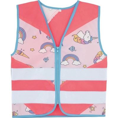 Korntex Action detská bezpečnostná vesta neon pink/unicorn