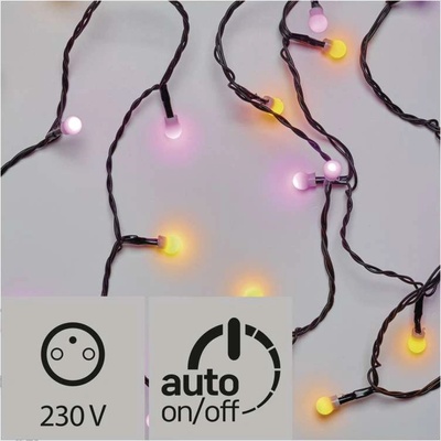 EMOS Lighting ZY2020T LED svetelná cherry reťaz guľôčky 4m žltá/ružová čas.