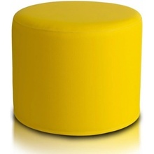 ECOPUF Taburetka - ROLLER - ekokoža E18 - Žltá