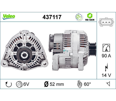 Alternátor VALEO 437117