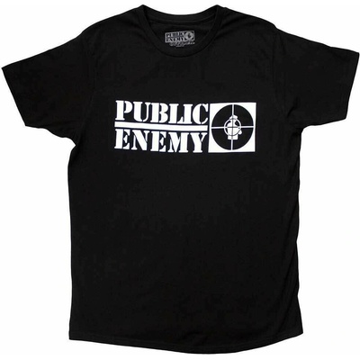 Public Enemy tričko Crosshairs Logo Black