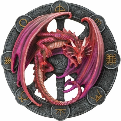 Anne Stokes Plaque Lammas Dragon 32 cm