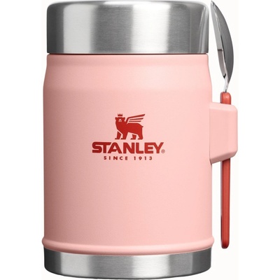 STANLEY Термос за храна от неръждаема стомана в прасковен цвят 400 ml Legendary Food Jar + Spork Peach Rose - Stanley (100000115972)