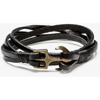 Image 1 of Ombre Clothing Черна мъжка кожена гривна Омбре облекло Ombre Clothing | Cheren | МЪЖЕ | ЕДИН РАЗМЕР