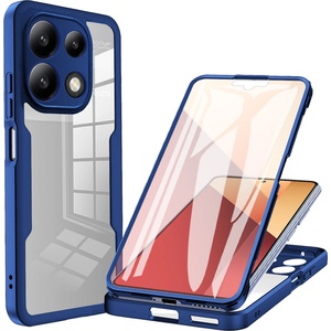 Techsuit Калъф за Xiaomi Redmi Note 13 Pro 4G / Poco M6 Pro 4G 4G + калъф - ColorVerse 360 Series - син