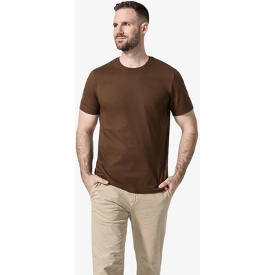 Cityzenwear AGEN pánské tričko kávově hnědé hnědá