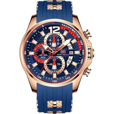 MINI FOCUS Часовник Mini Focus NE-23887 - Синьо / Злато Розово KP23887 (NE-23887)