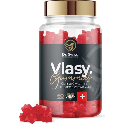 Dr. Swiss Gumové vitamíny pro silné a zdravé vlasy 60 ks