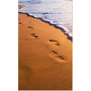 DIMEX ART s. r. o Флизелинов фототапет стъпки на плажа 150 x 250 см
