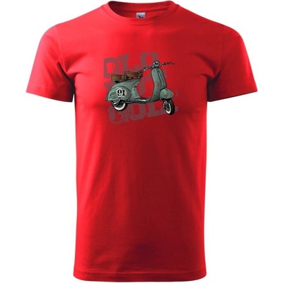 Scooter olive tričko červené