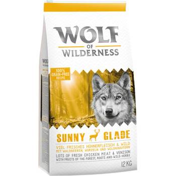 Wolf of Wilderness 2x12кг еленско Adult Sunny Glade Wolf of Wilderness суха храна