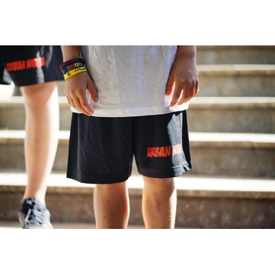 Parkourové kraťasy nápis Urban Ninja černá
