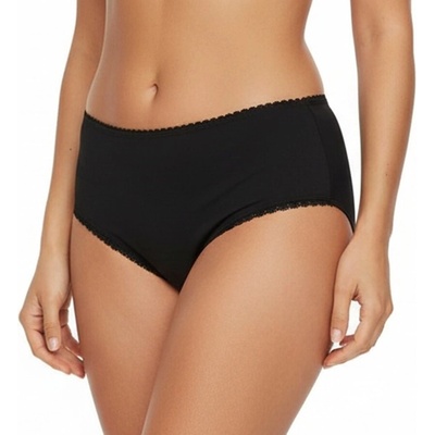 Дълбока черна бикина с дантела