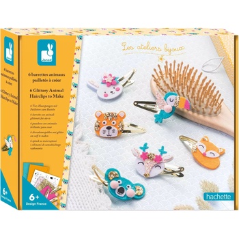 Image 1 of Janod Творчески комплект Janod - Блестящи щипки за коса (J07997)