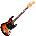Fender American Professional Classic Jazz Bass RW 3-Color Sunburst Електрическа бас китара