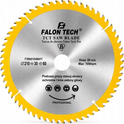 Pilový kotouč na dřevo Falon-Tech FTBW2103060YT 210x30 mm 60Z