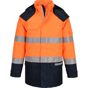 Portwest hi-vis bizflame fr617 / Огнеупорно водоустойчиво зимно яке, светлоотразителна лента m (fr617onrm)