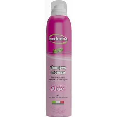 Inodorina Inodorina Shampoo Mousse Aloe Perfume - почистващ и дезодориращ мус за честа употреба без отмиване 300 мл