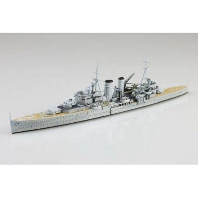 Aoshima Waterline No. 807: British Navy Heavy Cruiser Exeter 1:700