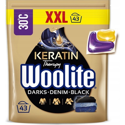 Woolite Kapsle s Keratinem na praní Dark Black Jeans 43 PD