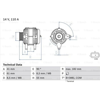 Generátor BOSCH 0 986 080 710 (0986080710)