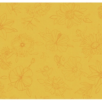 DC-fix Ubrus Palmas Yellow O 150 cm kulatý