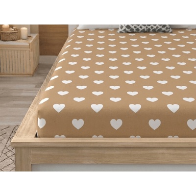 Textilomanie Plachta z mikrovlákna CARAMHEART hnedá 180x200